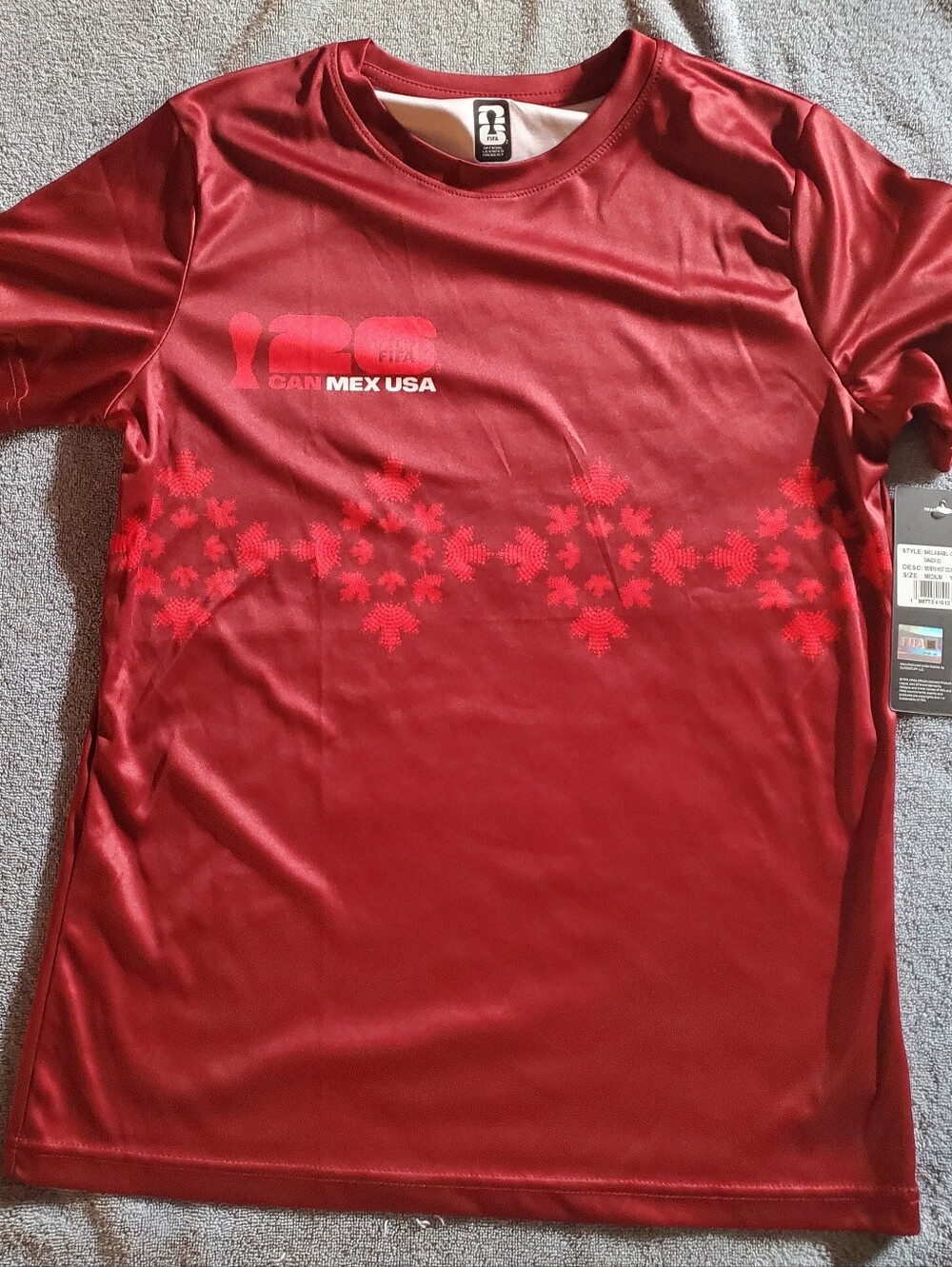 2026 FIFA World CUP Red Women's Jersey Tee - CAN MEX USA